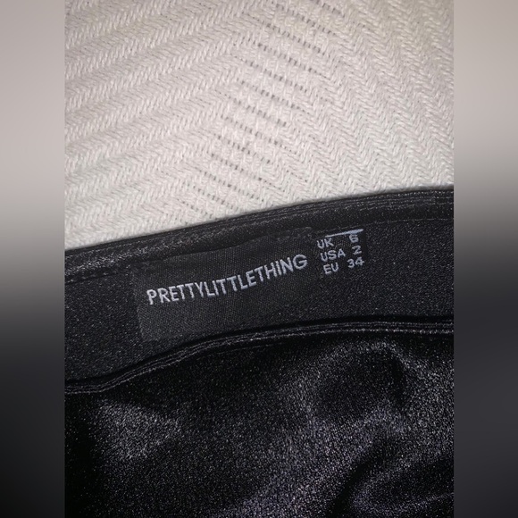 Pretty Little Thing NWOT Black Satin Midi Dress - Picture 4 of 8